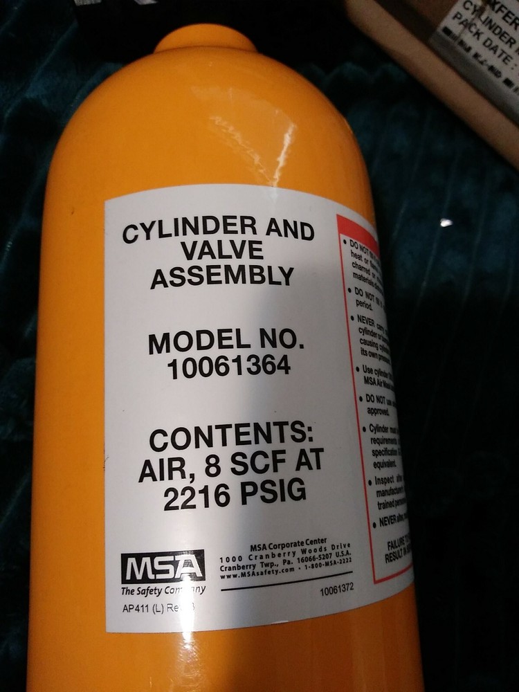 New open box MSA Compressed Breathing Air UN1002 overpack 10061364
