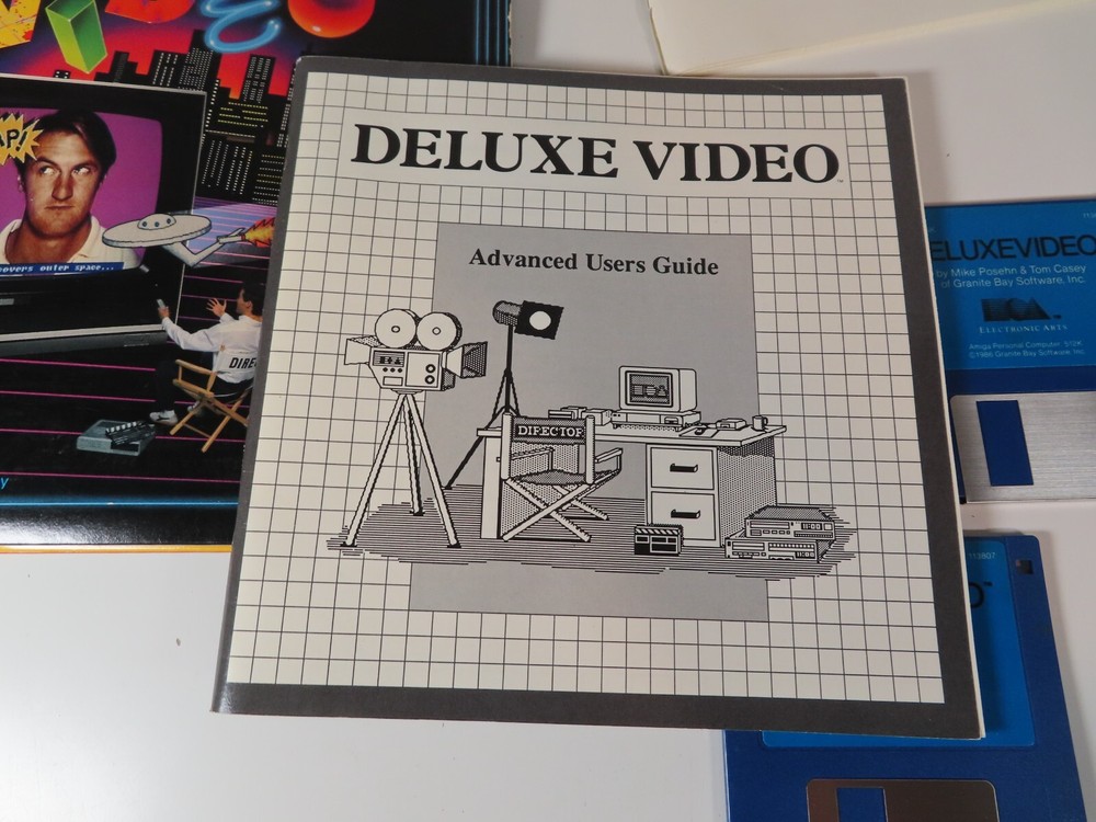 Deluxe Video for AMIGA PC - Electronic Arts - 1986 Software *READ*