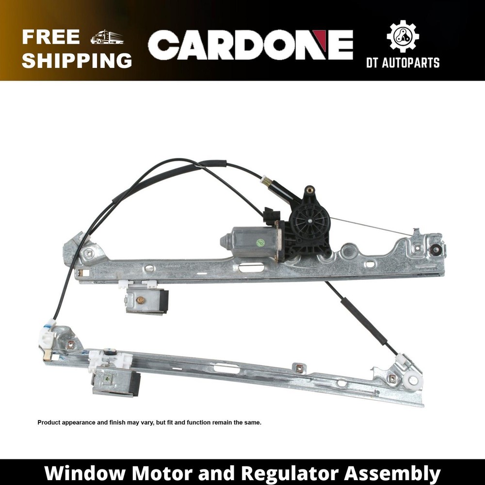 For 1999-2000 GMC C3500 Window Motor and Regulator Assembly Front Left Cardone