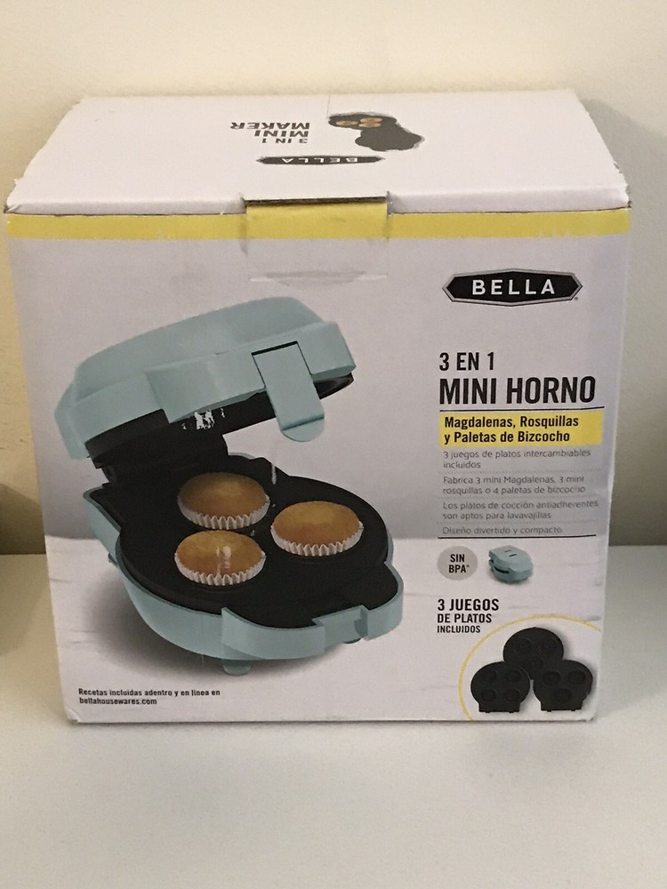 BELLA 3 in 1 Mini Maker, Cupcakes, Donuts And Cake Pops