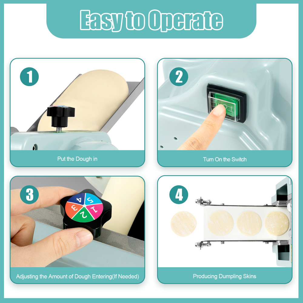 USEDElectric Dumpling Skin Processing Machine Maker WontonDoughWrapperCommercial