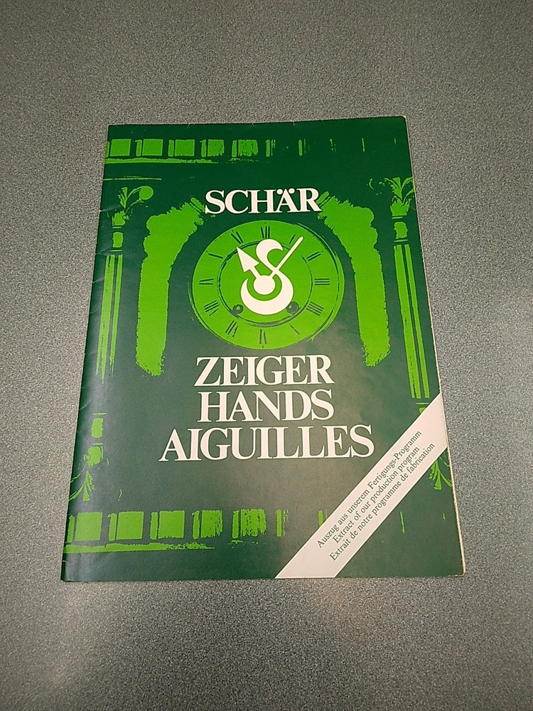 Schar Clock Parts Catalog 1976