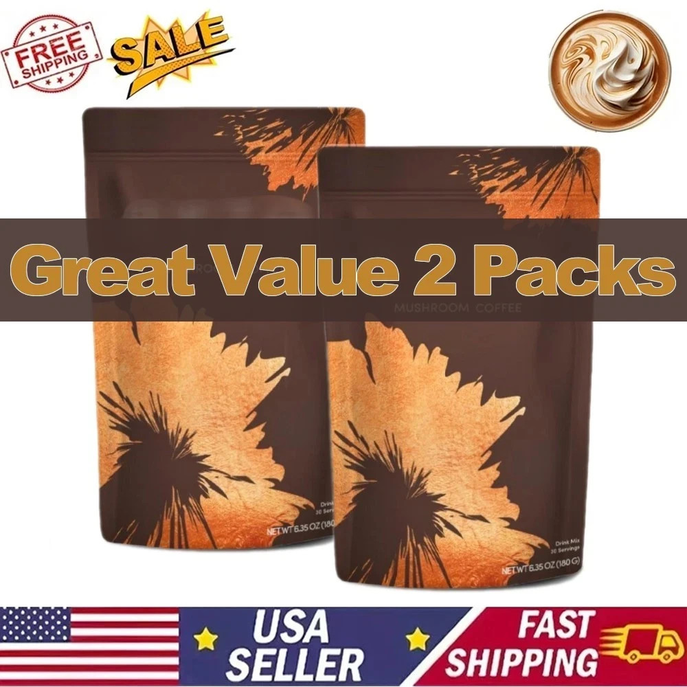 2 PACK Mushroom Coffee 100% Authentic FREE SHIPPING