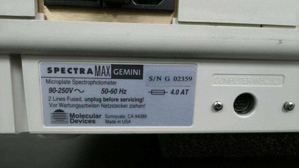 Molecular Devices SpectraMAX Gemini Microplate Spectrophotometer