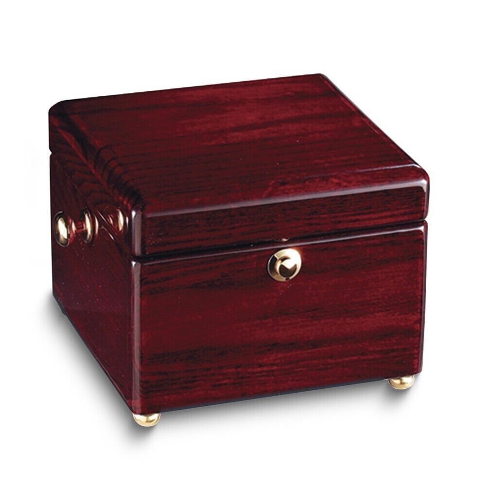 Treasure Chest Captains Clock Mahogany Finished