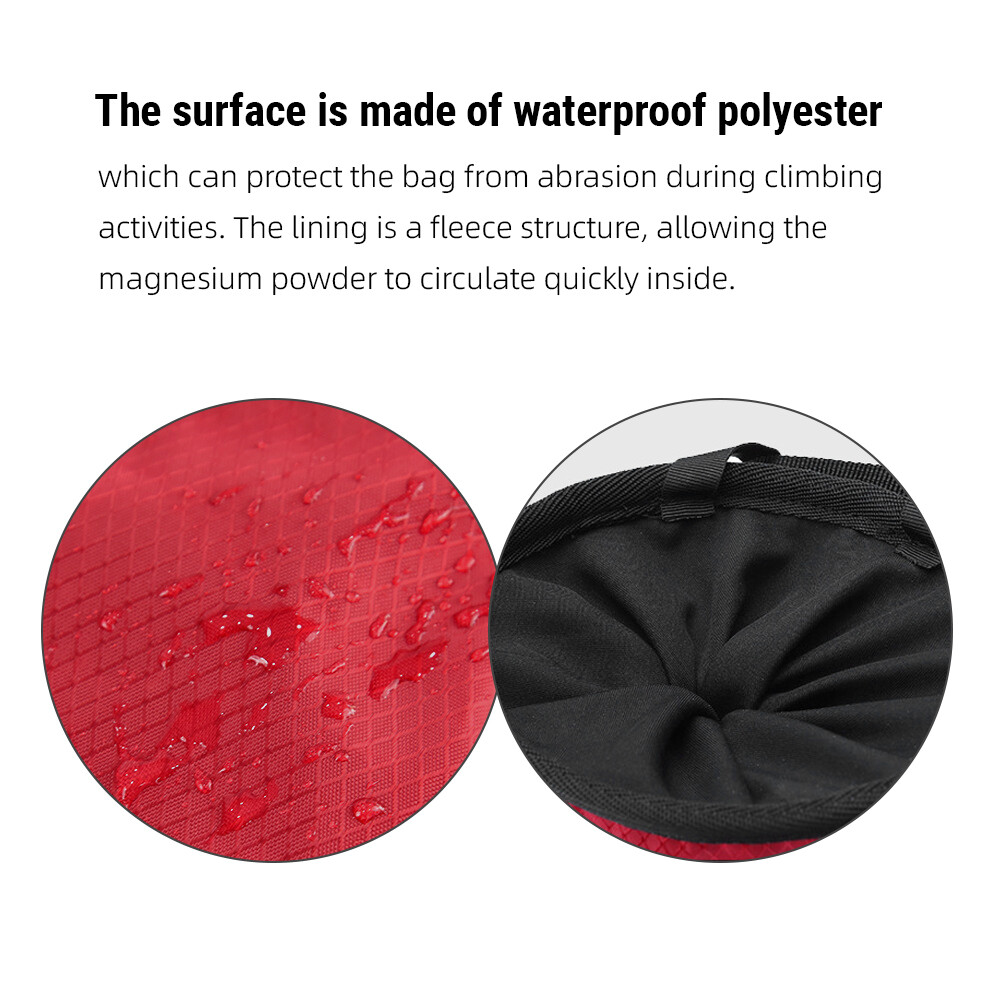 Climbing Chalk Bag Adjustable Drawstring Bag with Brush for Z8Y7
