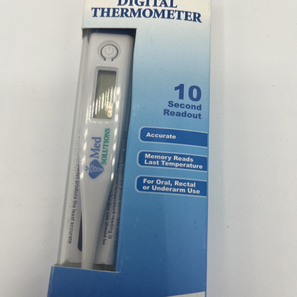 Med Solutions Digital Thermometer New Free Ship