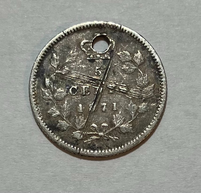 1871 Canada 5 Cents