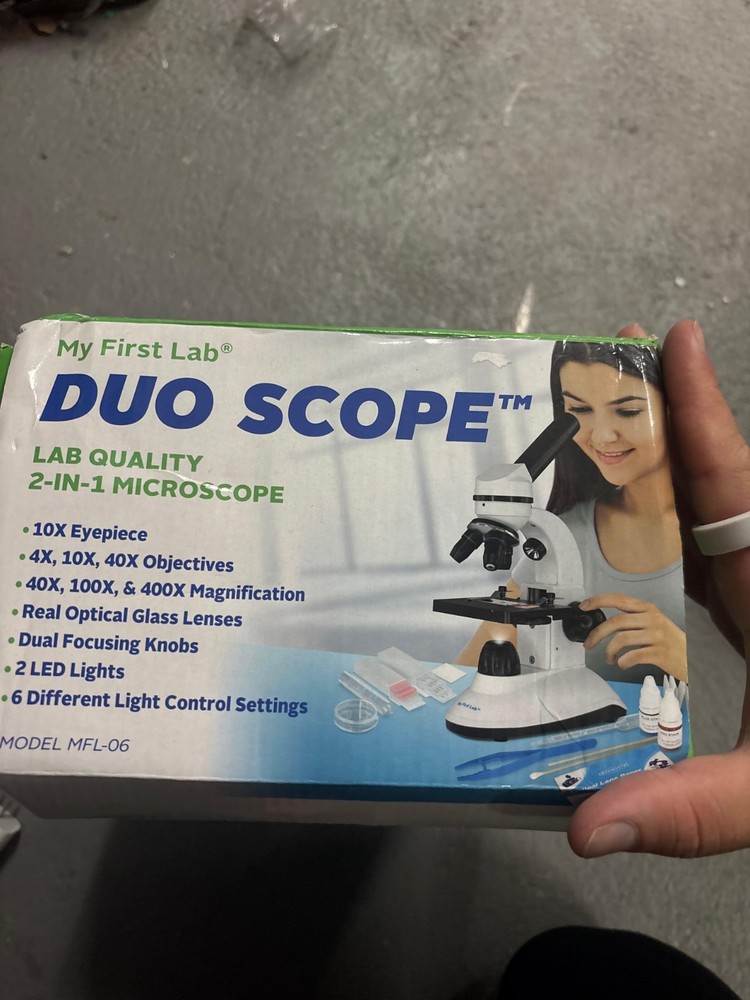 My First Lab Duo Scope Microscope Kit for Kids Students Young Scientists