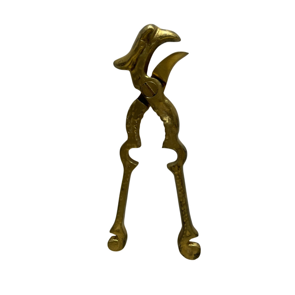 Vintage Solid Brass Nutcracker Bird Featured
