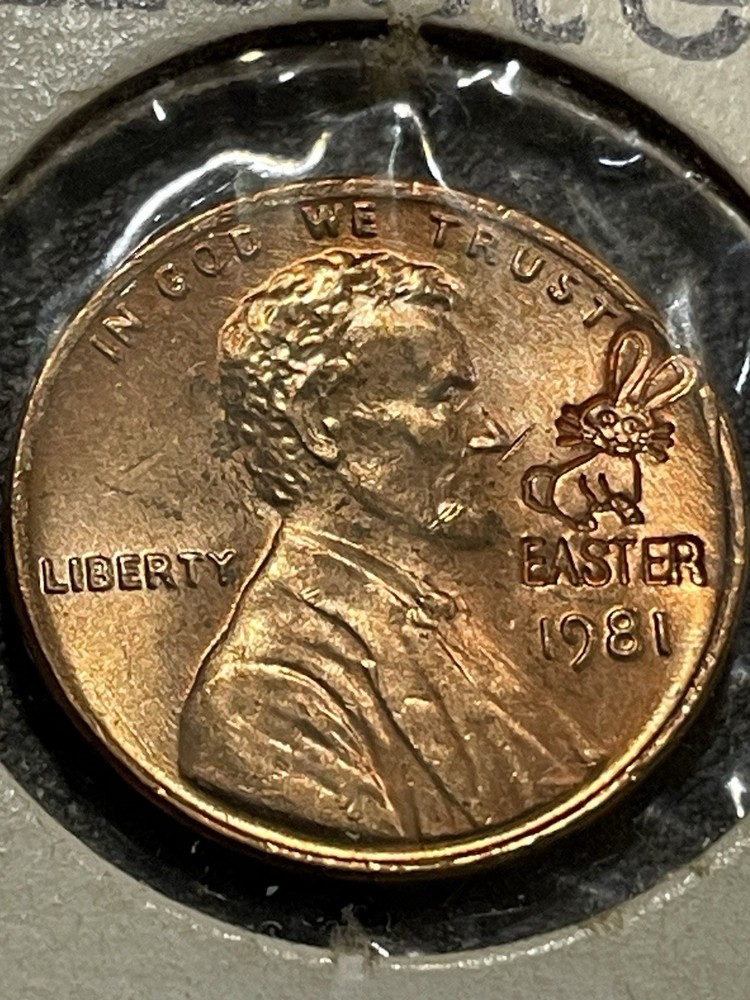 Easter Cu 1981 Penny #122415