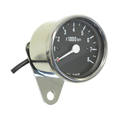 Hi Level Tacho Clock 60mm Electronic Black Clock Face