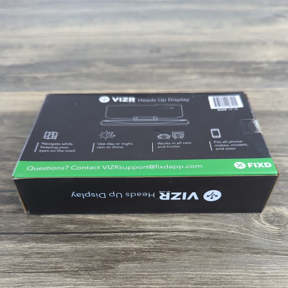 VIZR Heads Up Display by Fixd, Navigation/Map Mirror Device Phone Holder
