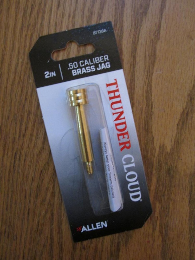 Thunder Cloud .50 Cal Brass Jag - Allen #87135A - NEW In Pkg - Muzzleloader Tool
