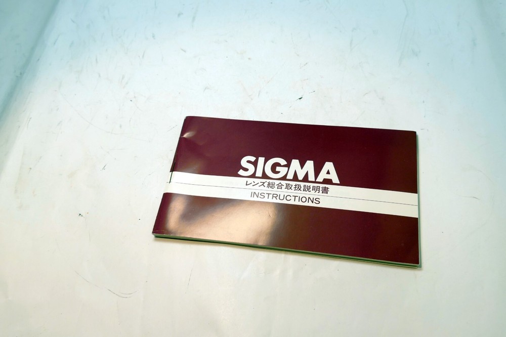 Sigma Manual Focus Lens guide Brochure produst list