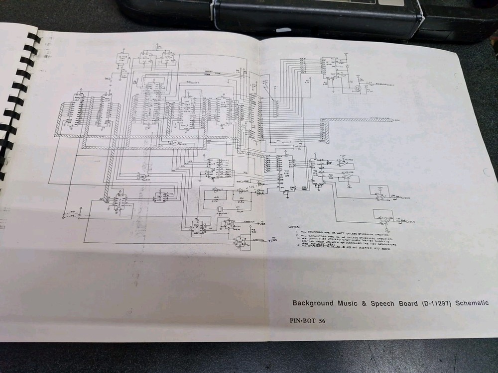 William's PINBOT Pinball Machine Instruction Manual COPY- Used