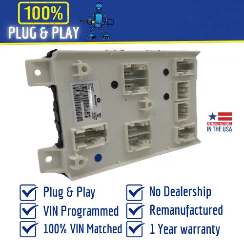 2016 Dodge Challenger BCM Body Control Module Part# 68277392 – Plug & Play