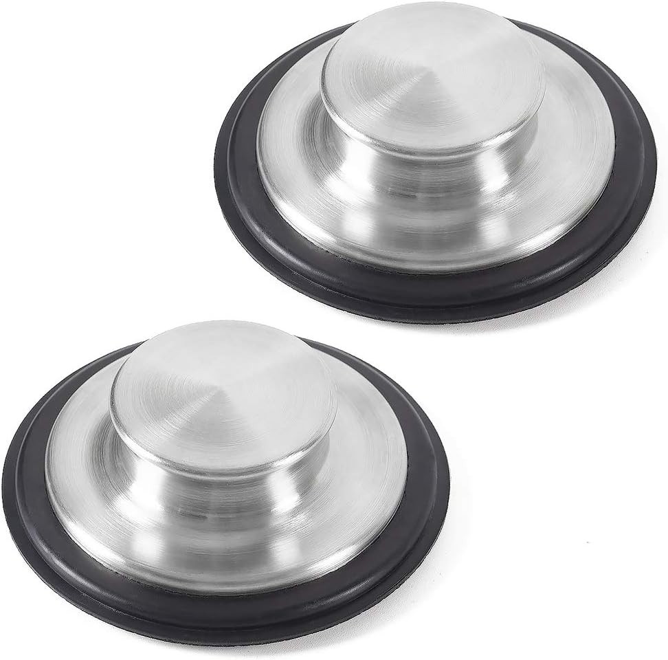 2 PCS Stainless Steel Kitchen Sink Stopper Large Garbage Disposal Plug