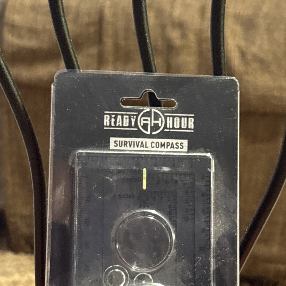 Ready Hour Survival Compass Outdoor Use Navigation Tool Environmental Magnify.