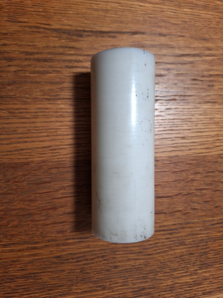 2 1/4  Inch Round White Delrin Plastic