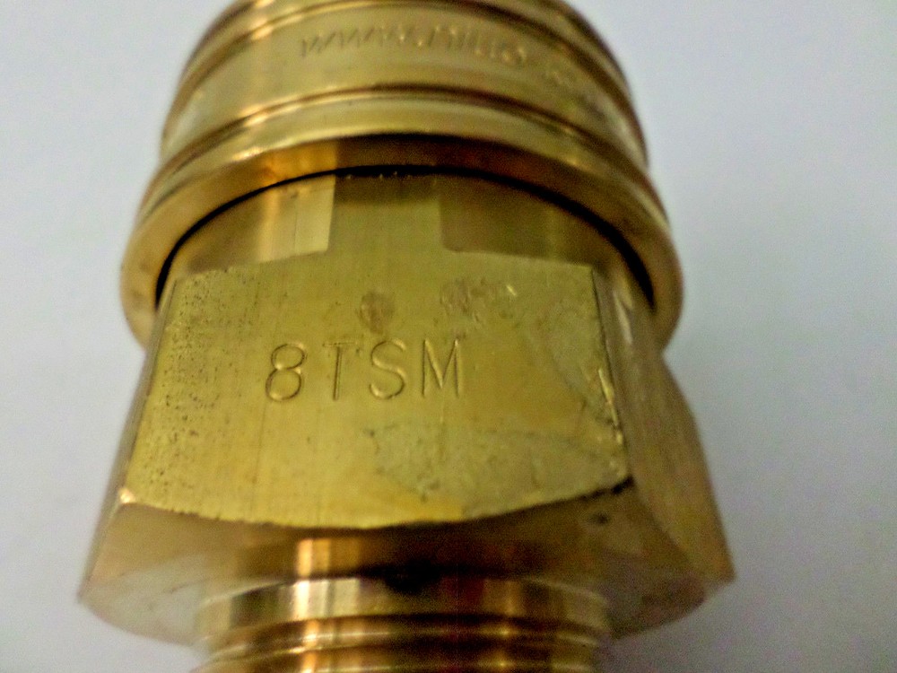 Nitto Kohki 8TSM TSP Cupla Socket Coupler 1", Brass PREOWNED UNIT OPEN PKG***