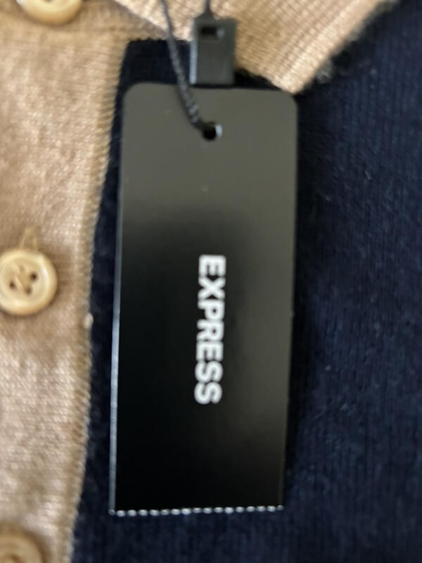 EXPRESS NWT X-Navy Rust Khaki Merino Wool Sweater M