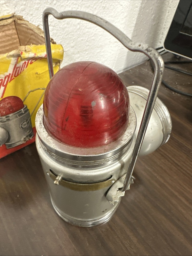 🔶️VINTAGE LANTERN FLASHLIGHT RED WARNING LIGHT TORCH RAILROAD RAIL RAILWAY
