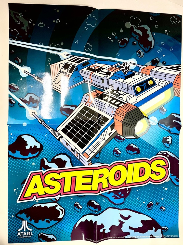 Atari Asteroids Arcade Game wall poster decor.