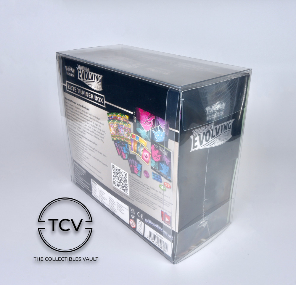 Pokemon Elite Trainer Box ETB Protector Display Case 1-Pack (0.6mm Thick)