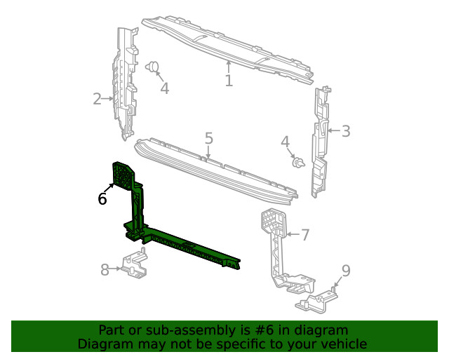 Genuine GM Support Bracket 84762898