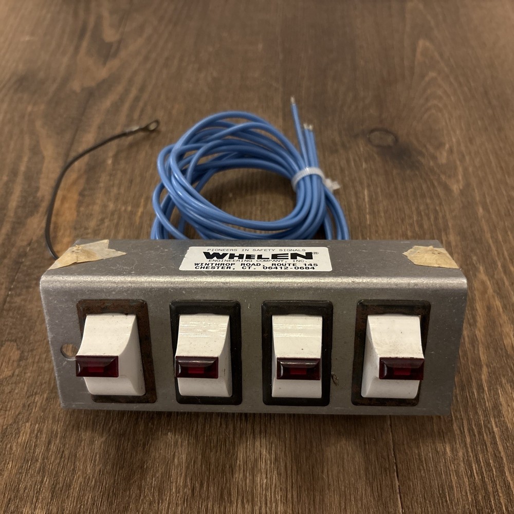Vintage Whelen Illuminated Switch Panel - New and Unused.
