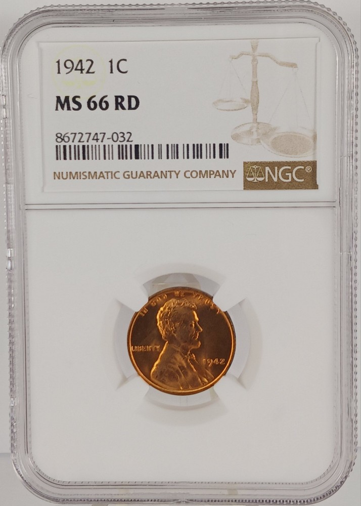 1942 1C  MS 66 RD NGC