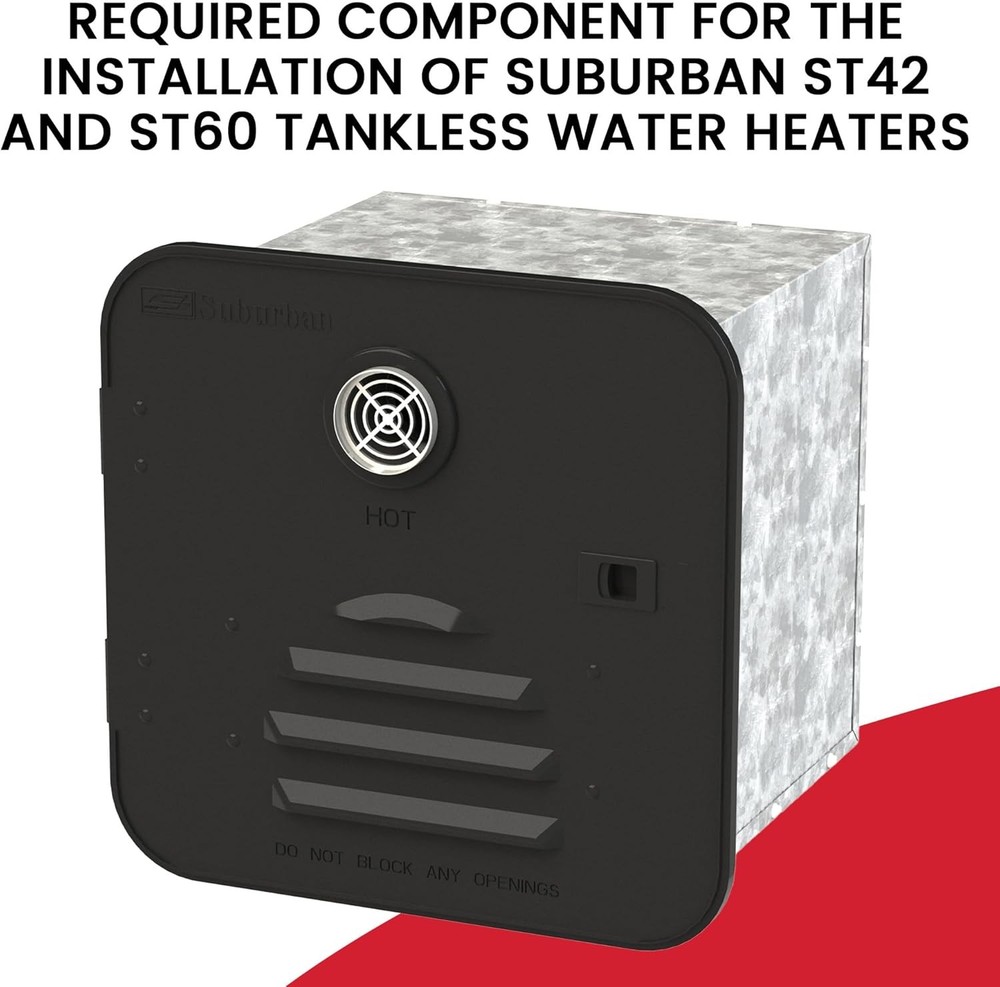 Tankless Water Heater Installation Door Fit Suburban ST42 ST60 Black