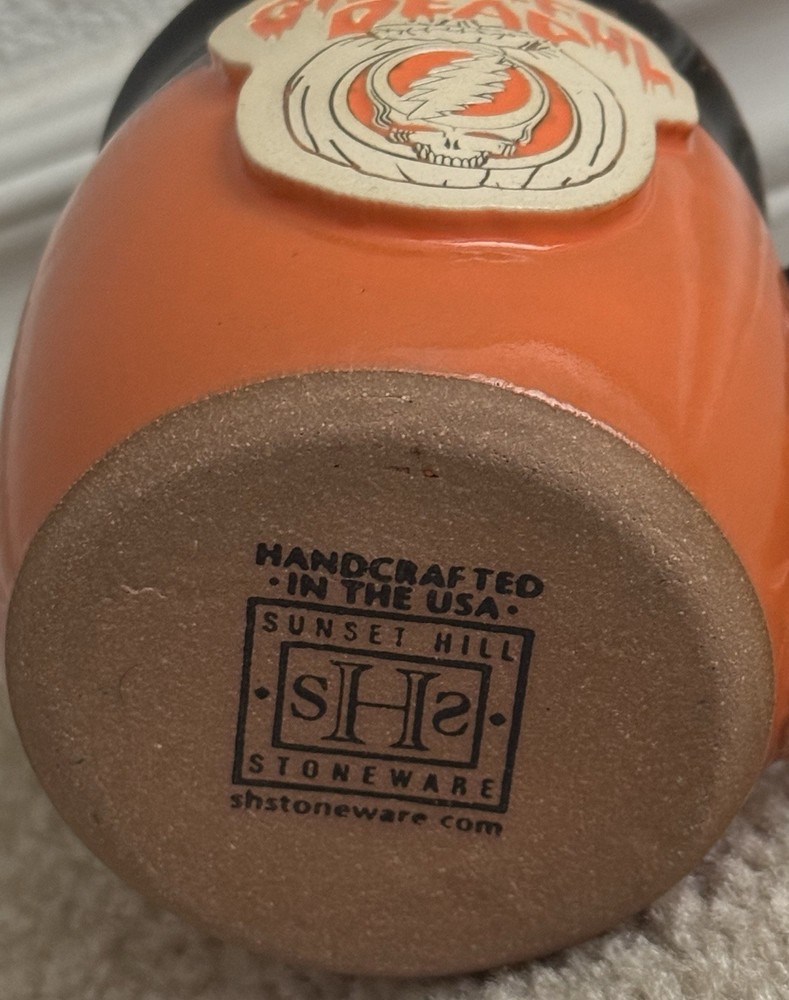 Grateful Dead SYF Pumpkin Java Taster Pottery Mug! Grateful Dead