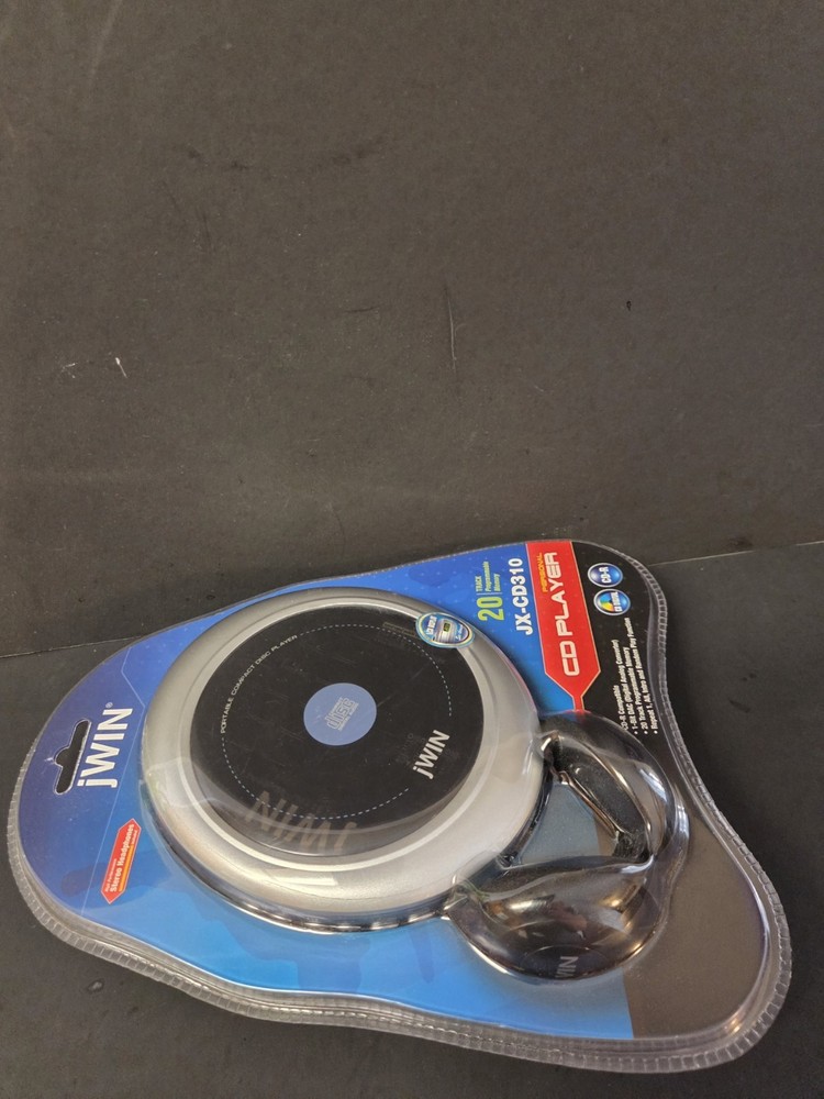 JWIN JX-CD310 PERSONAL CD PLAYER - 20 TRACK PROGRAMMABLE MEMORY (New) 2004