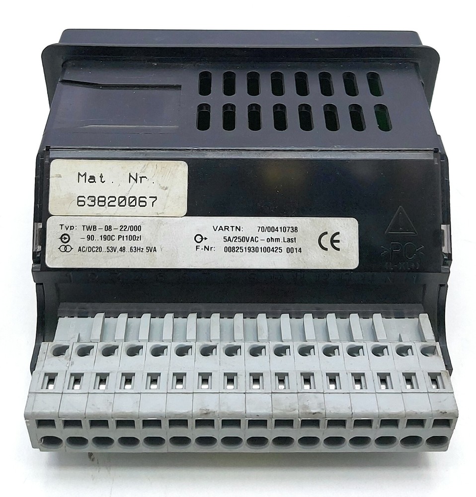 Jumo ITron TWB-08-000-22/000 Compact Microprocessor Controller 1349