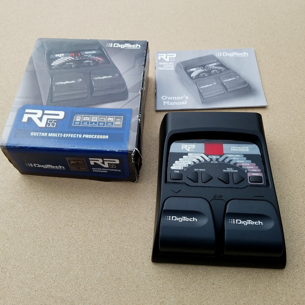 DigiTech RP55 Multi-Effects Guitar Processor with BOX