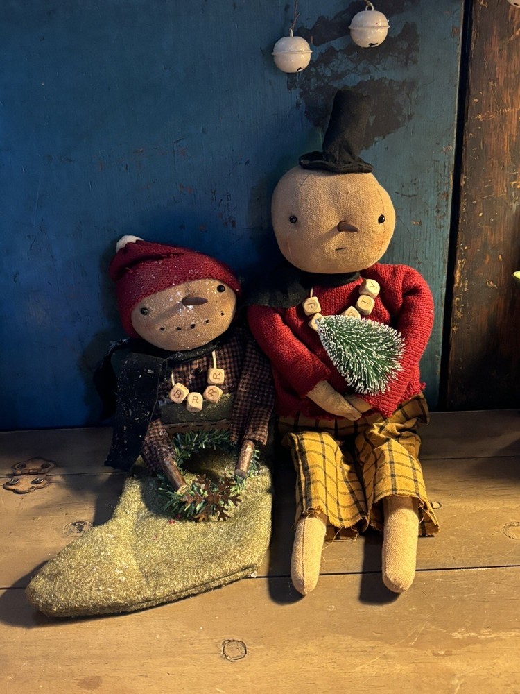 Grubby Primitive Rustic Fall Summer Halloween Spooky Sally Pumpkin Doll 16”