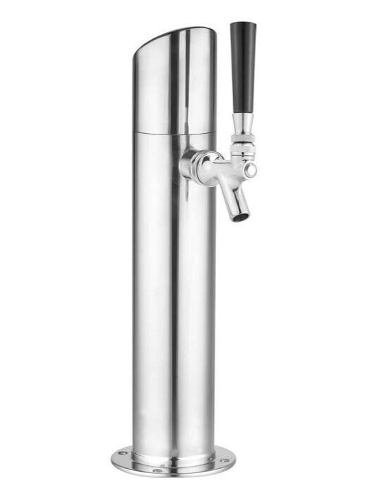 Olmstead Angled Top Stainless Steel Tower Beer Dispensing One Faucet Model# 153S