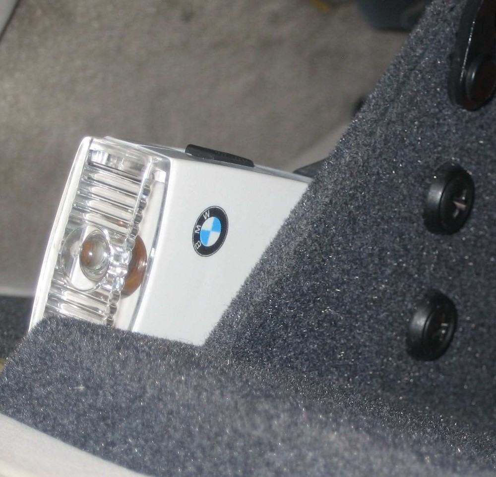 BMW Glove Box White Flashlight Auxiliary Power Adapter - 80-90s - E30 E36 etc.
