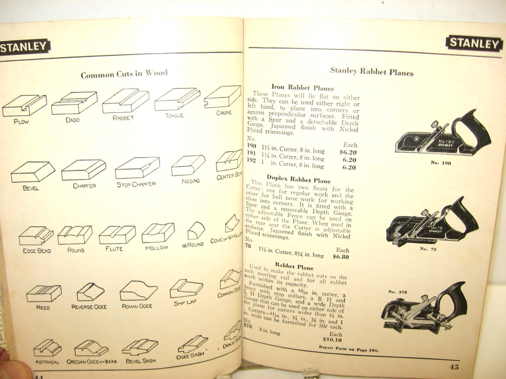 Vintage Stanley Catalog No. 34, 1955 Edition