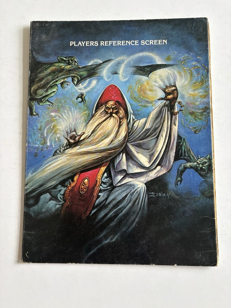 Advanced Dungeons and Dragons Players Reference  Screen TSR 1985