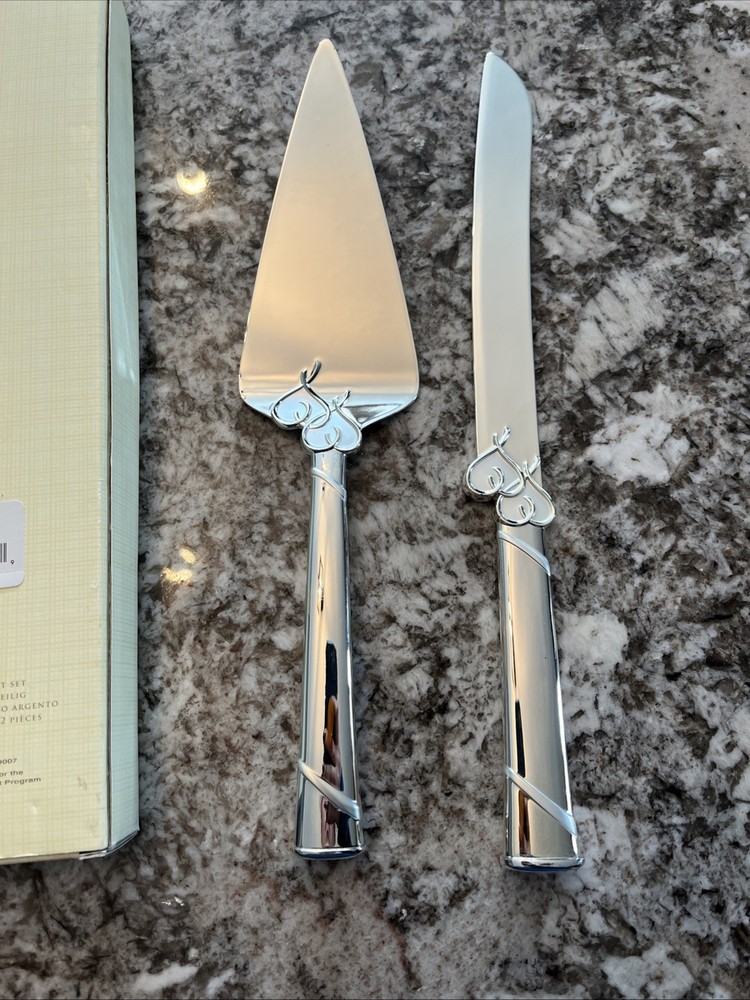 Lenox True Love 2-Piece Silver Plated Dessert Set