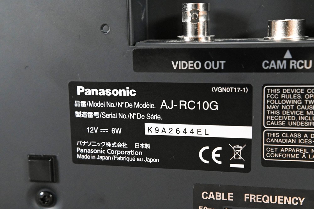Panasonic AJ-RC10G Remote Control Unit CG00158