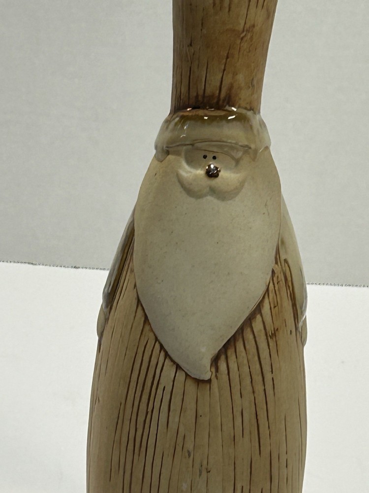 Ceramic Muted Color Tall Santa Vase ￼