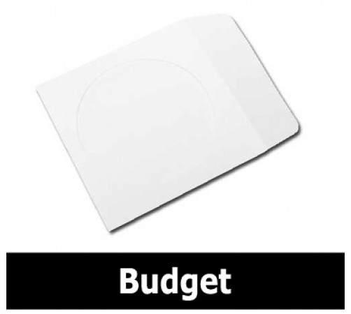 1000 Paper CD Sleeves with Window & Flap