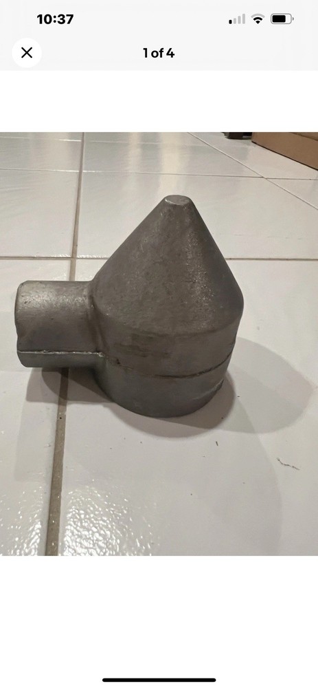 Vintage Chain link Fence Finial Cap Topper