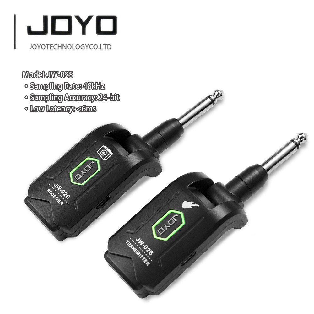 JOYO 5.8GHz Wireless Guitar System Transmitter Receiver Rechargeable 4 Channels