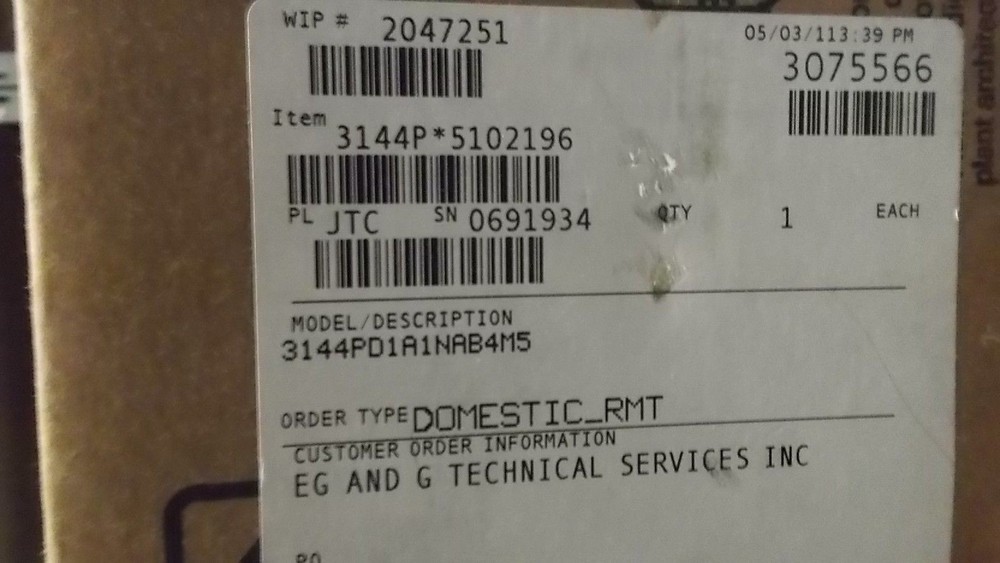 ROSEMOUNT TEMPERATURE TRANSMITTER D1A1NAB4M5 NSMP