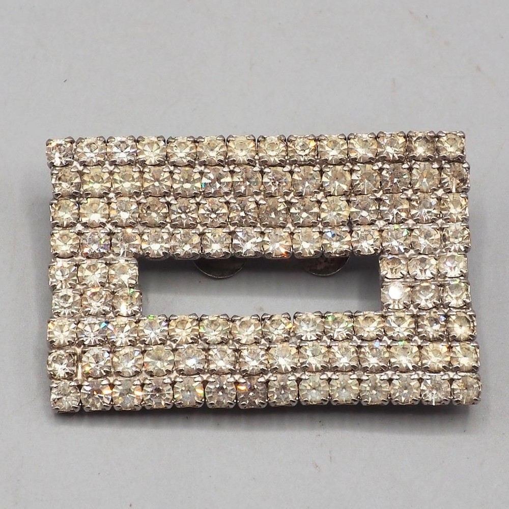 Rhinestone Scarf Clasp 1950's